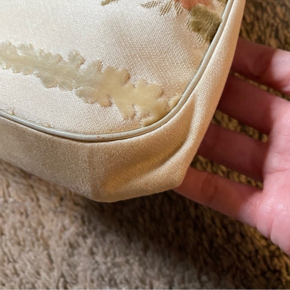 RARE 50’s Bienen Davis Velvet Floral Carpet Chenille Purse Bag - Picture 15 of 15